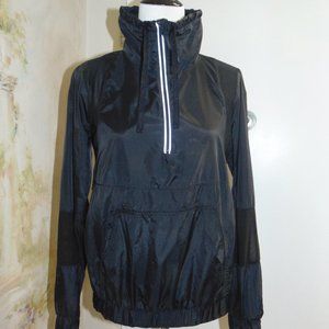 Fabletics Women's Lightweight Windbreaker Jacket Size Small Black Full Zip
